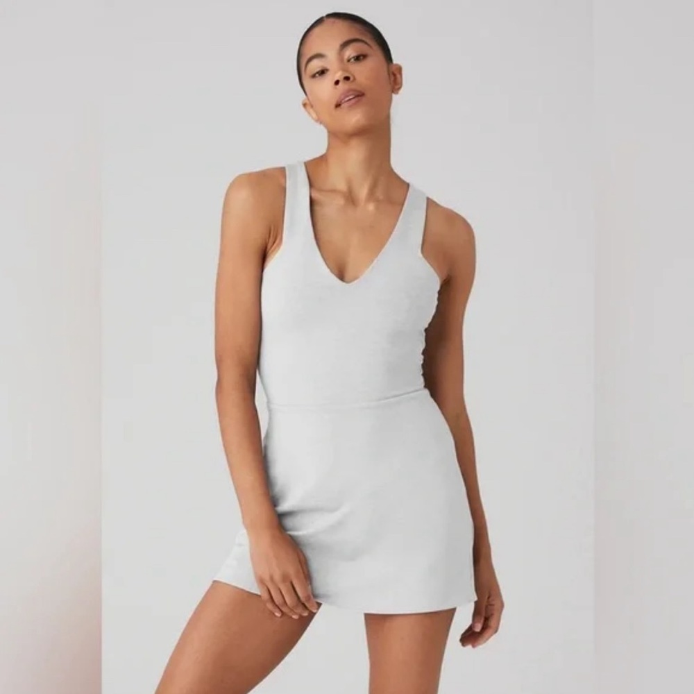 ALO Yoga Airbrush Real Dress in Heather Gray